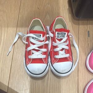Converse Kids Bright Red Sneakers